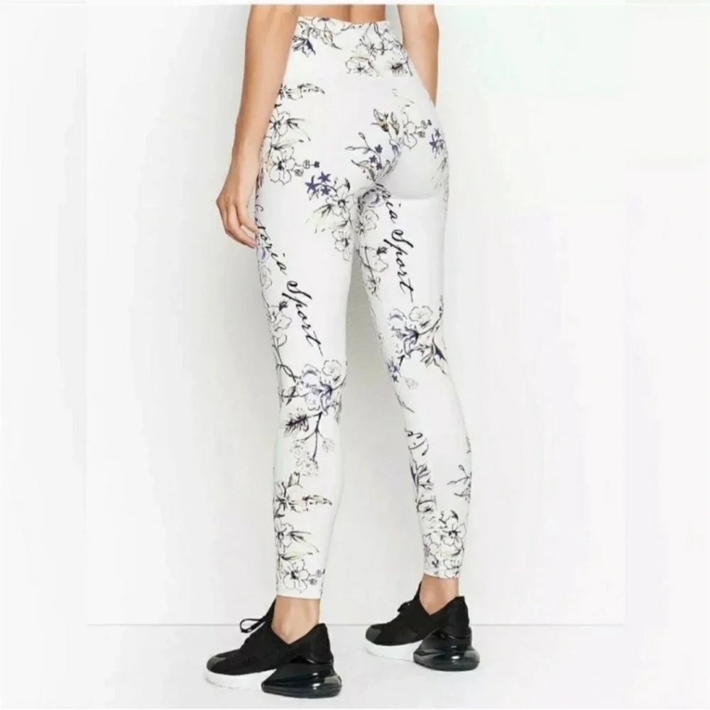 Victoria's Secret Hi waist Knockout Floral Leggings Size M - Picture 2 of 10
